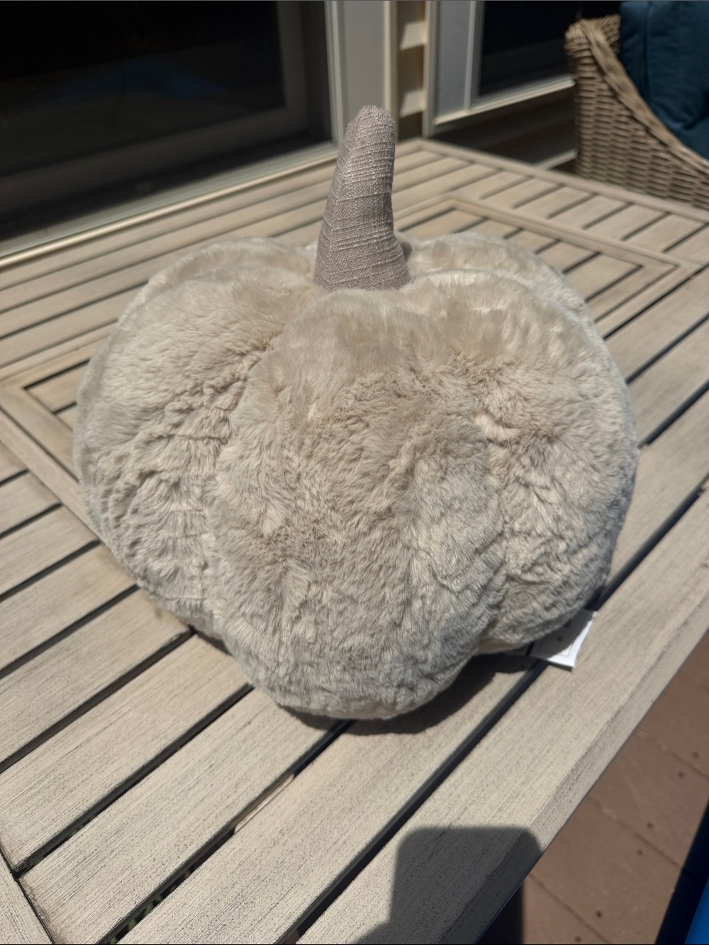 Viral Faux Fur Plush Decorative Pumpkin